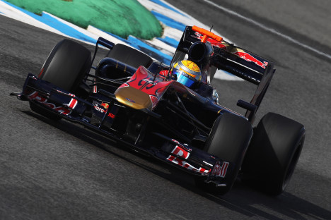 Sebastien Buemi så længe ud til at få bedste tid - men blev snydt til sidst